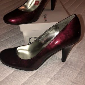 Style and Co. wine color heels